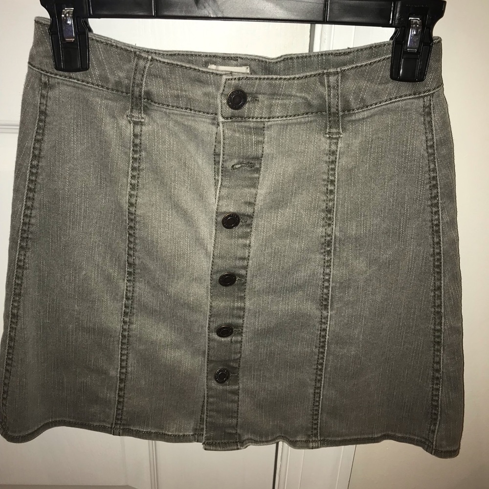 Denim mini skirt